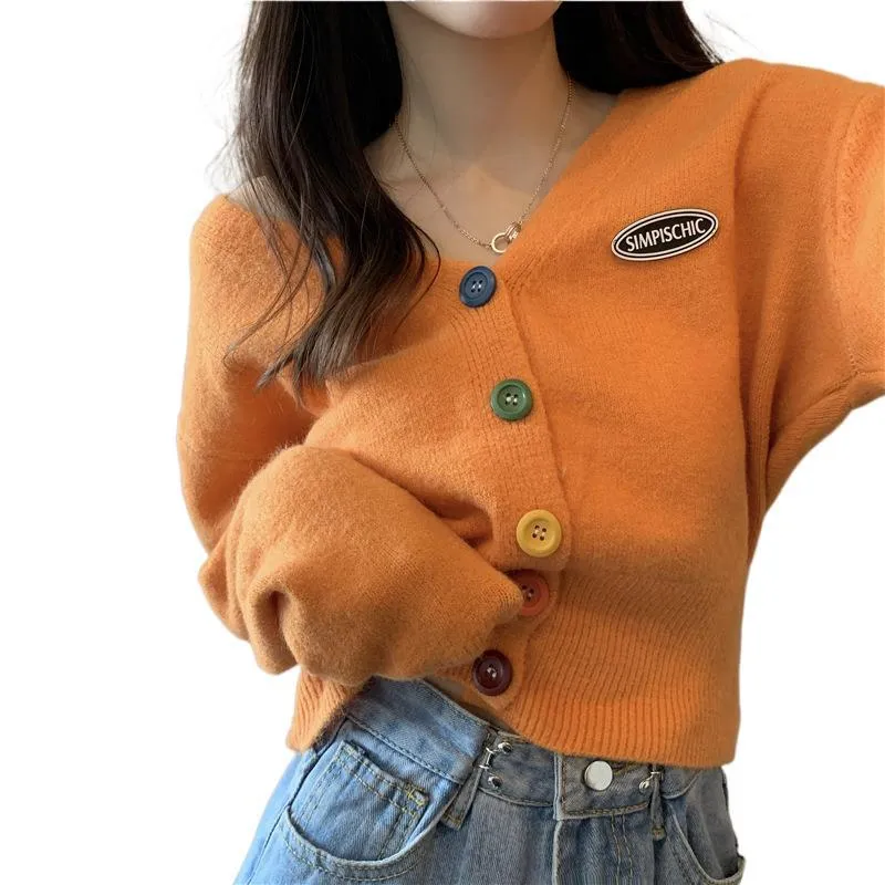 Cardigan Women Vintage Hong Kong Loose Japanese Sweater