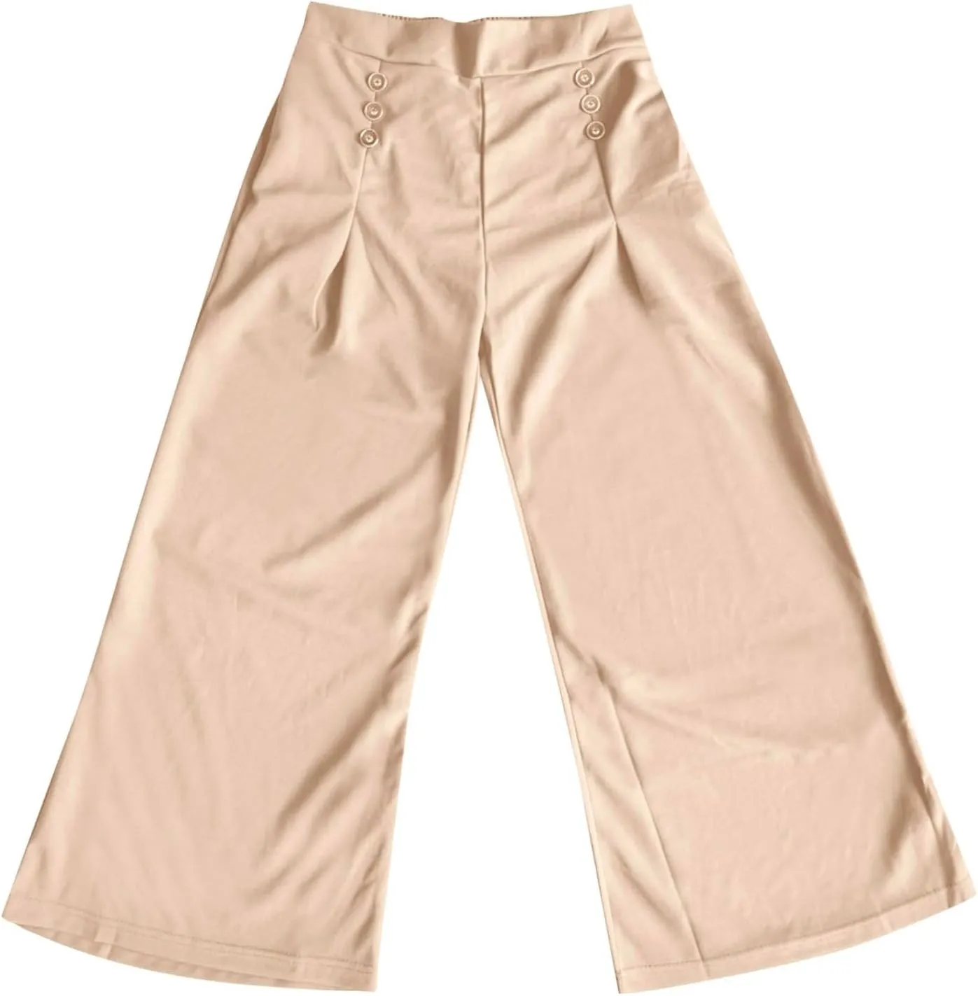 Cargo Capri Pants for Women Womens Cotton Linen Pants High Waisted Button Down Straight Long Trousers Palazzo Womens