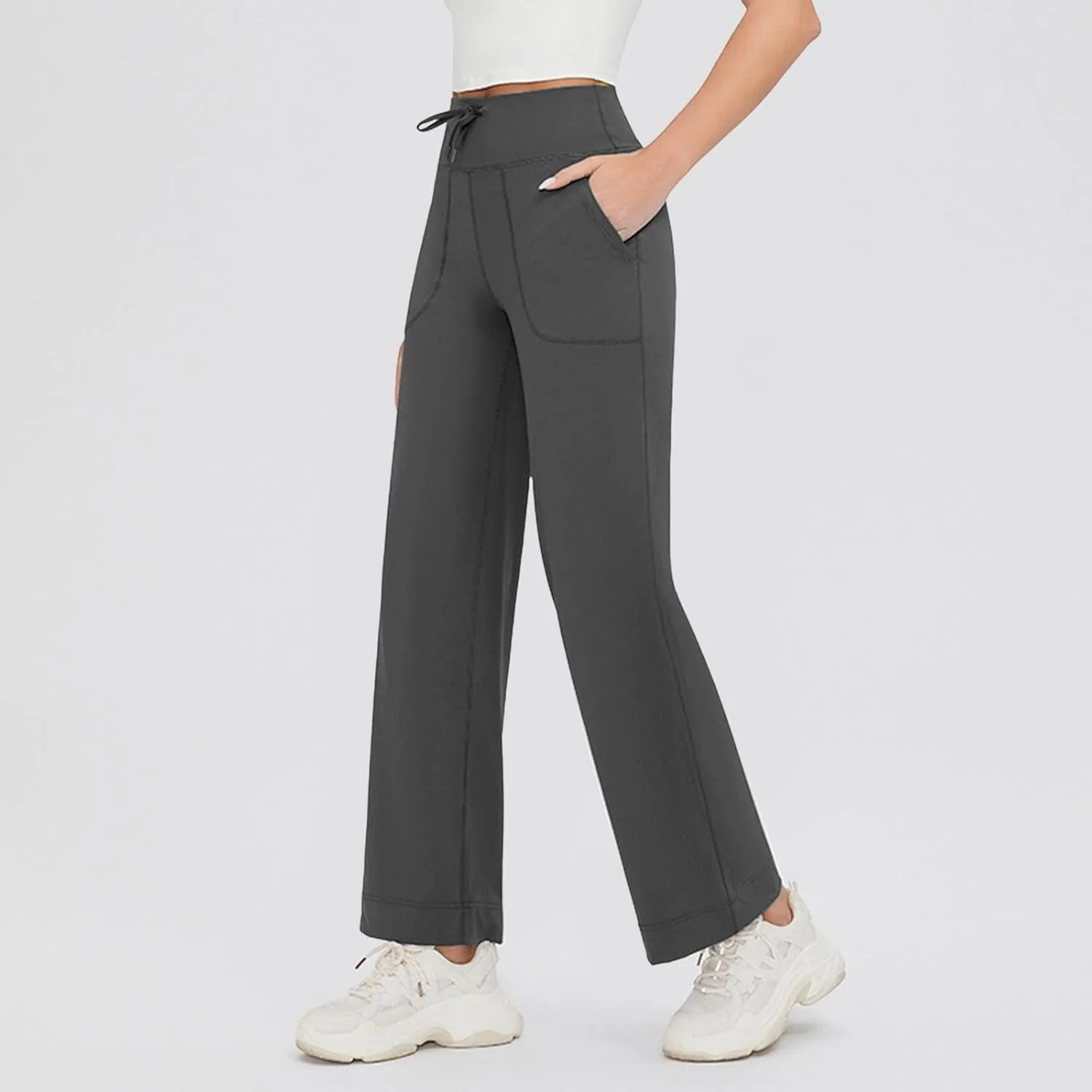 Cargo Capri Pants for Women Womens Stretchy Bootcut Business Office Casual Slacks with Pockets Cargo Capri Pants