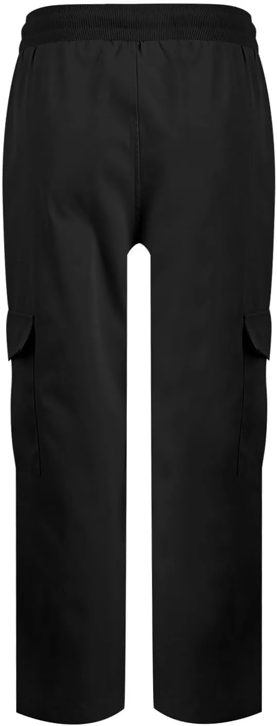 Cargo Pants for Women Drawstring Elastic Waist Loose Lounge Pants Casual Straight Leg Trousers Teen Girls Clothes