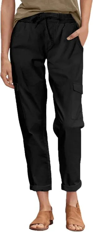 Cargo Pants for Women Drawstring Elastic Waist Loose Lounge Pants Casual Straight Leg Trousers Teen Girls Clothes