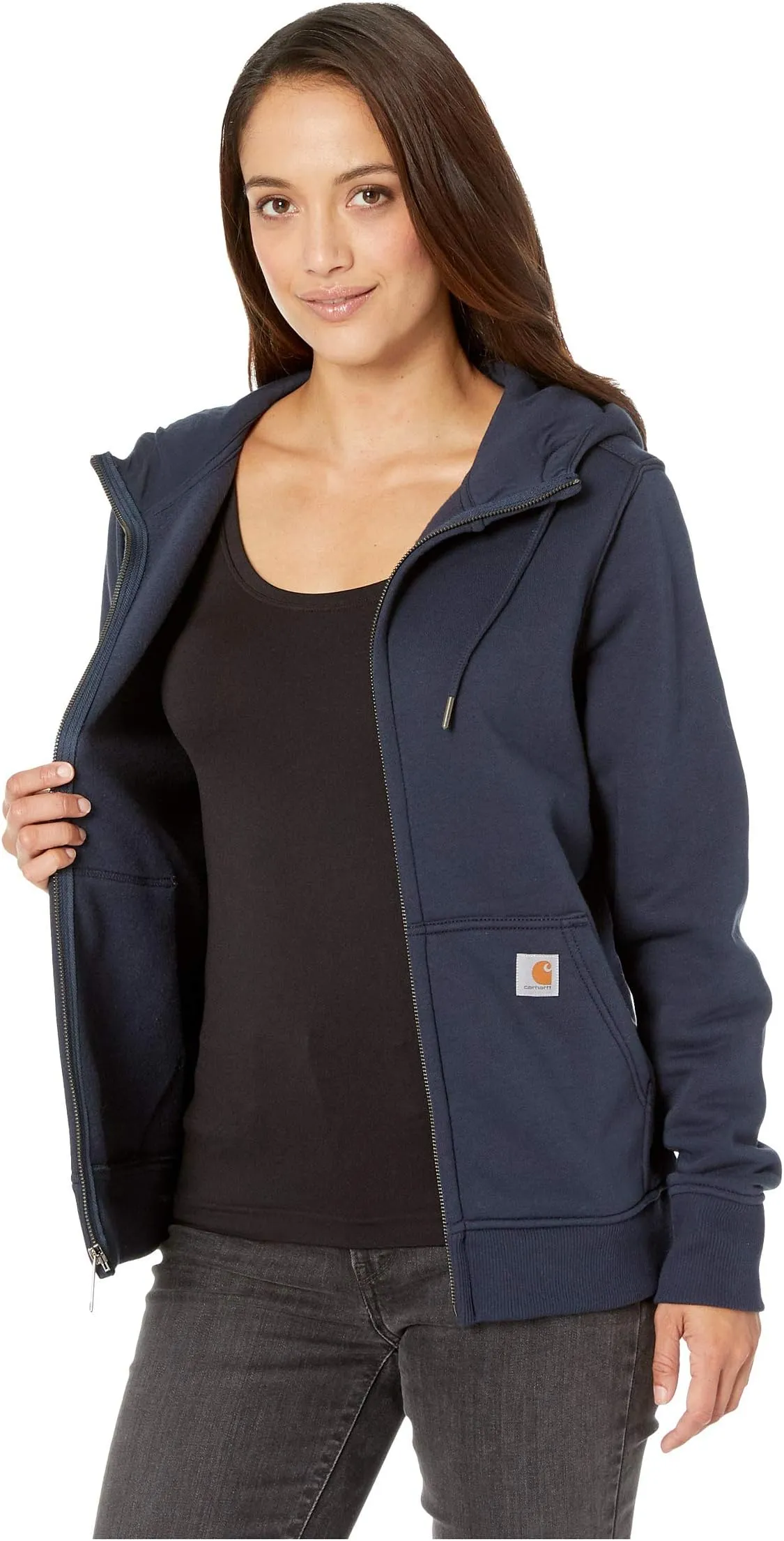 Carhartt Clarksburg Full Zip Sweatshirt, Navy