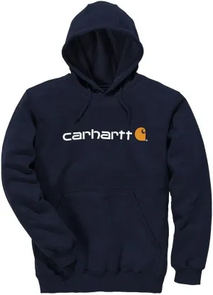 Carhartt Signature Logo Midweight Sweatshirt, Navy