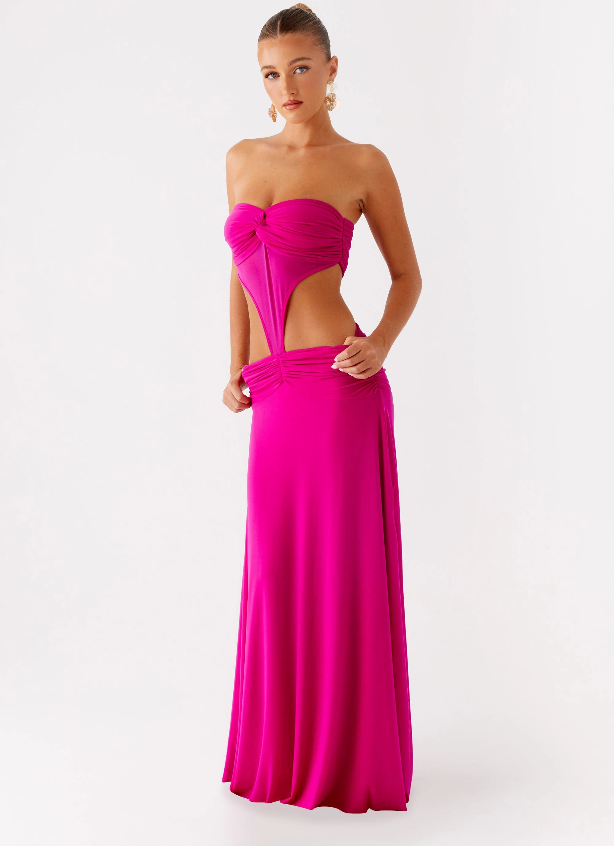 Effortless Pair Carlene Maxi Dress - Fuchsia