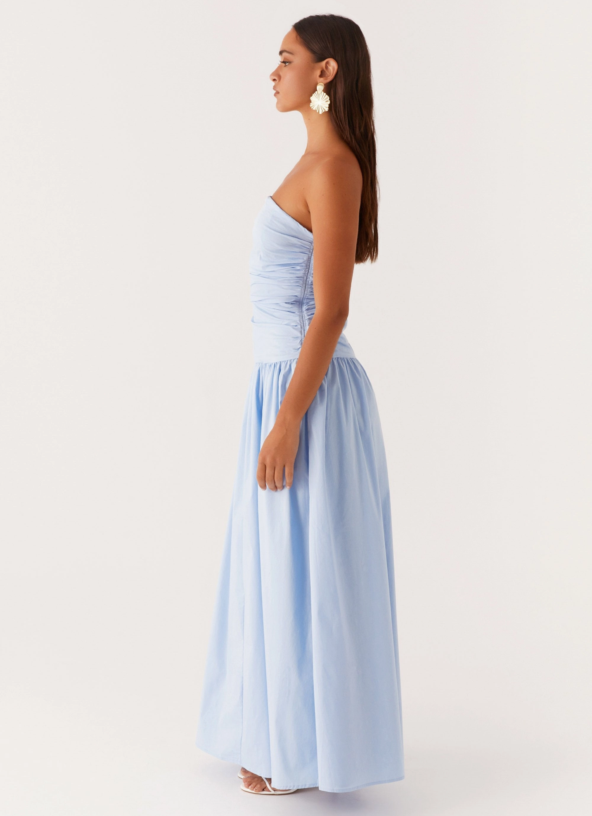 Relaxed and stylish Perfect Length Carmel Maxi Dress - Blue