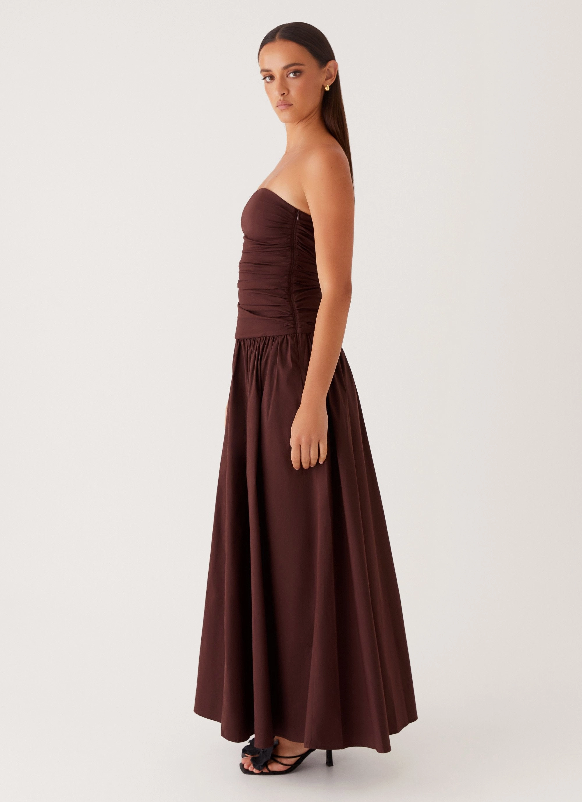 Carmel Maxi Dress - Brown Warm Base