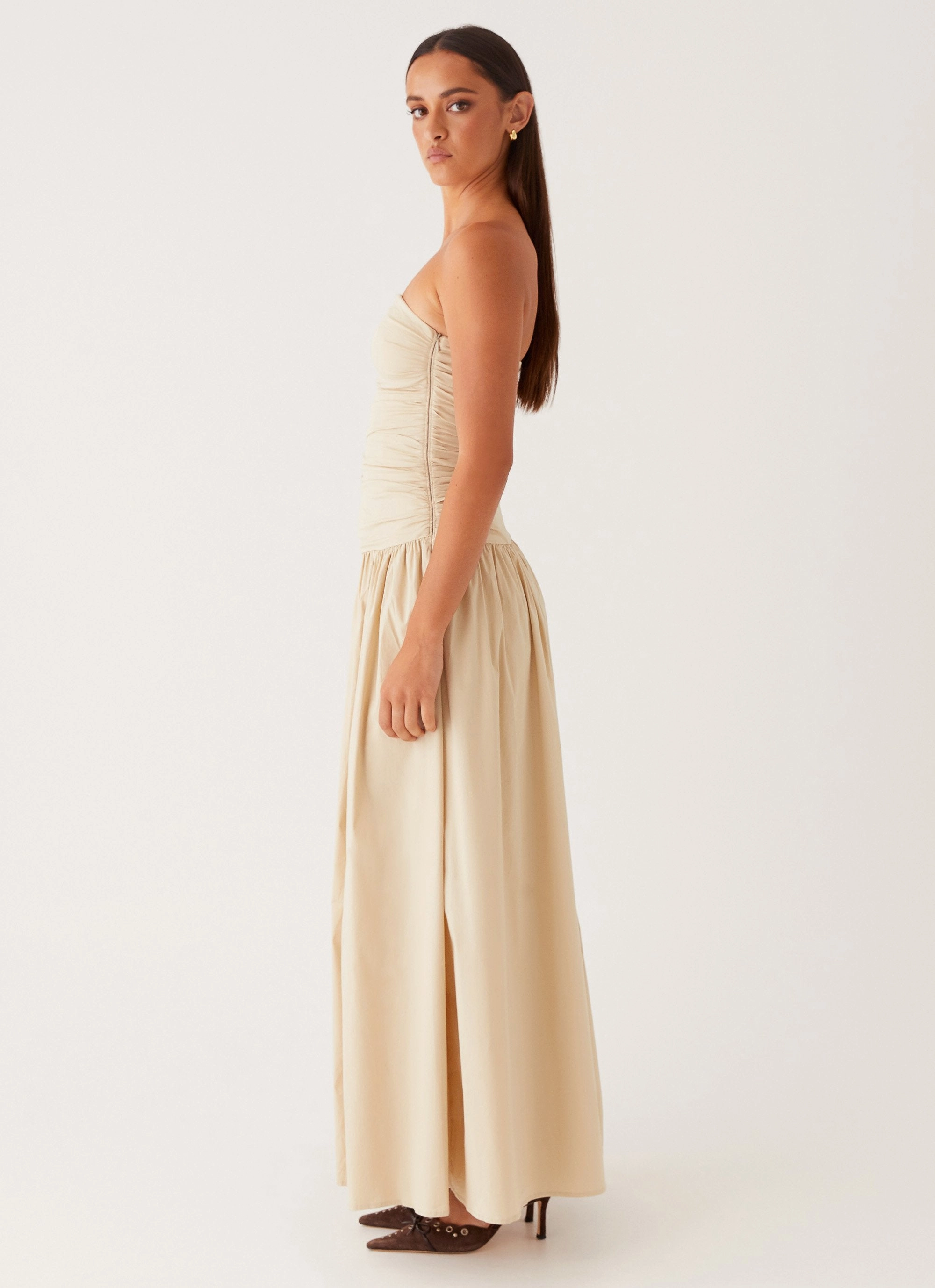 Carmel Maxi Dress - Ivory Nature Bloom