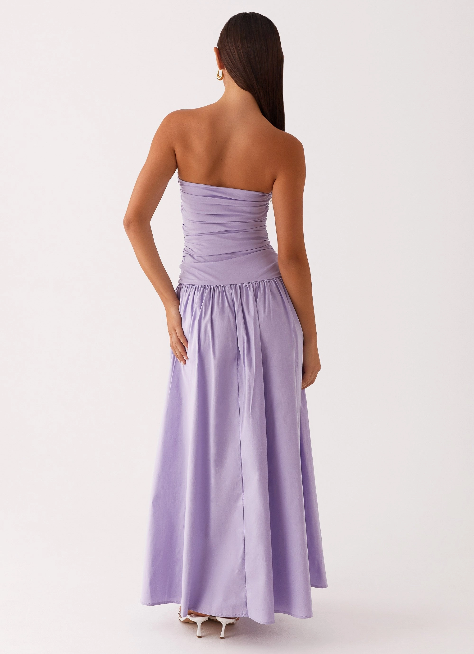 Pure Elegance Carmel Maxi Dress - Lavender