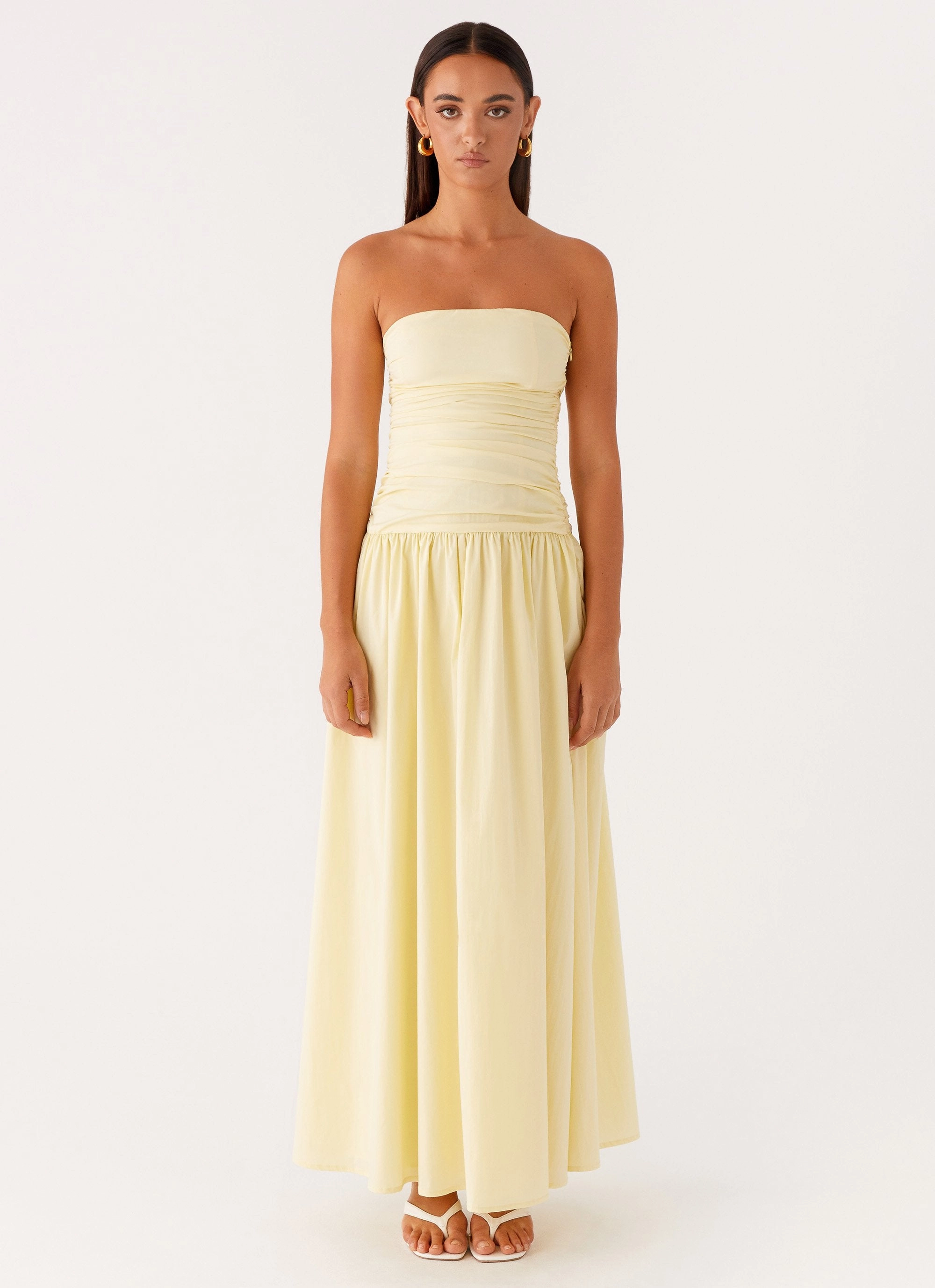 Carmel Maxi Dress - Yellow Balanced Fit