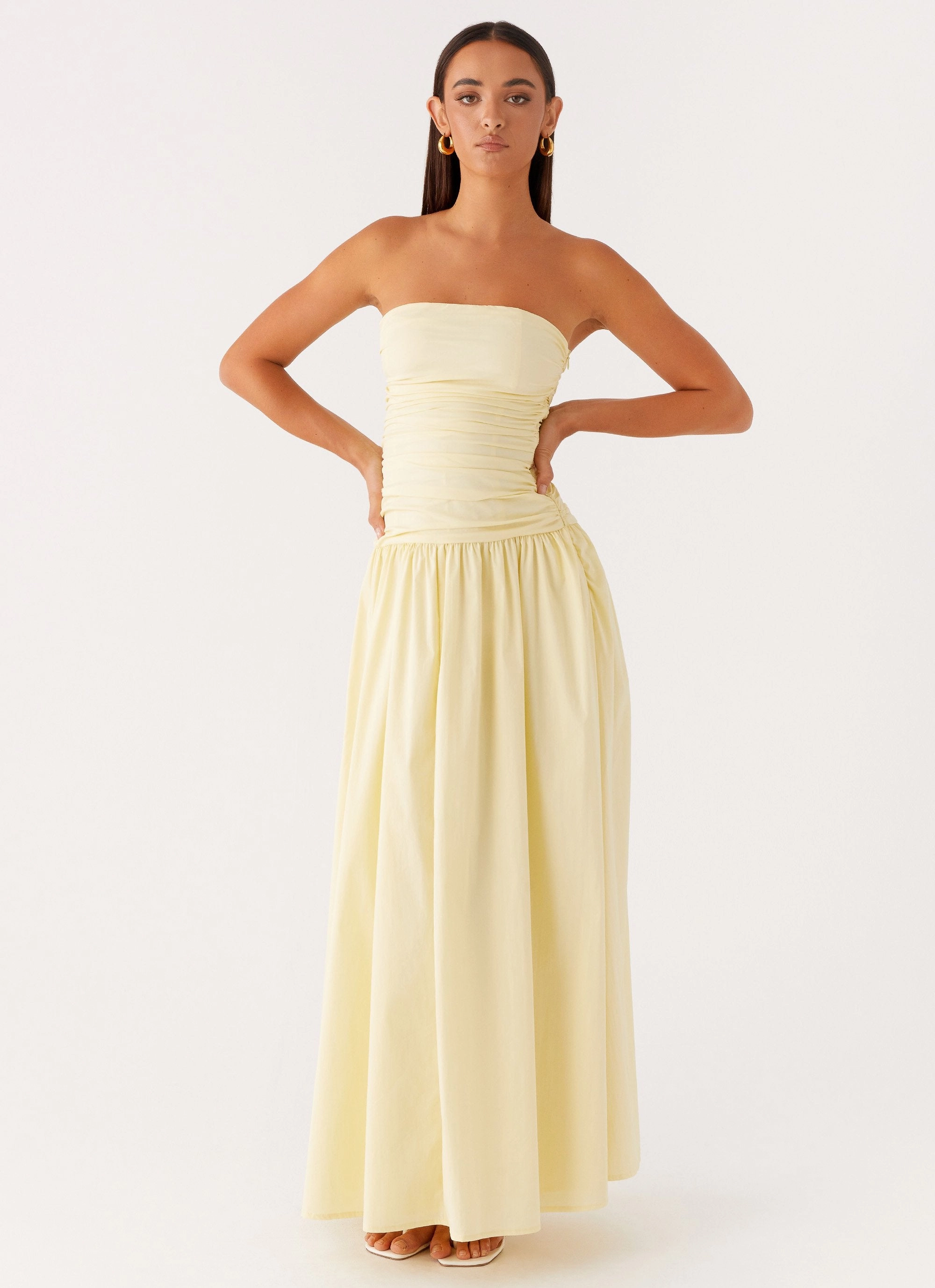 Carmel Maxi Dress - Yellow Jewel Tones Soft Layers