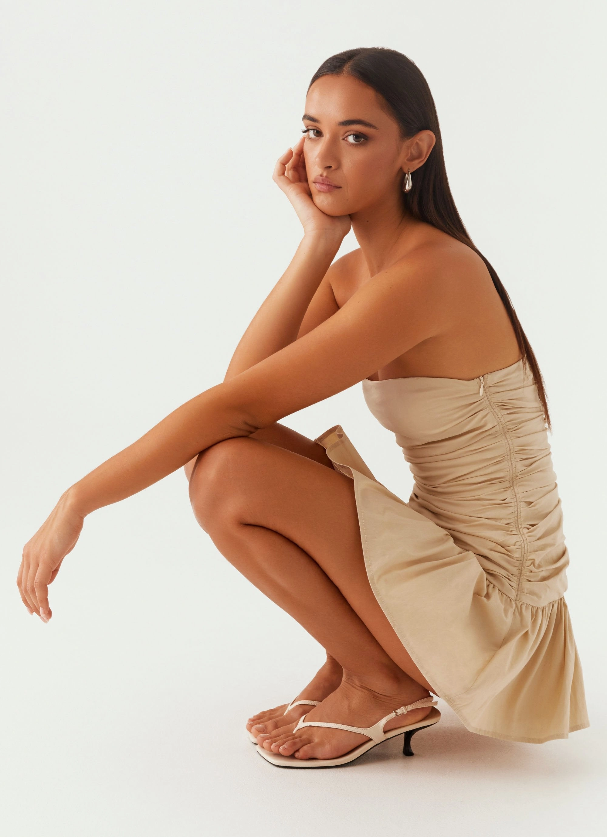 Carmel Mini Dress - Ivory Evening Ready