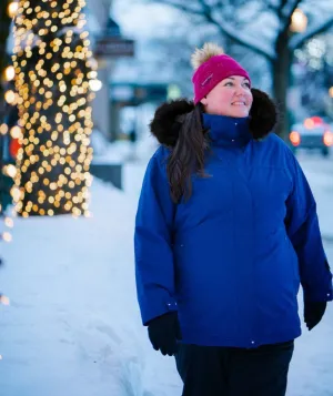Cartel Brooklyn Stretch Women's Plus Size Ski Jacket Blueberry Navy Size 18-24