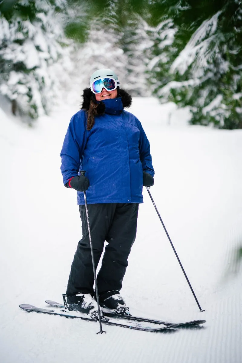 Cartel Brooklyn Stretch Women's Plus Size Ski Jacket Blueberry Navy Size 18-24