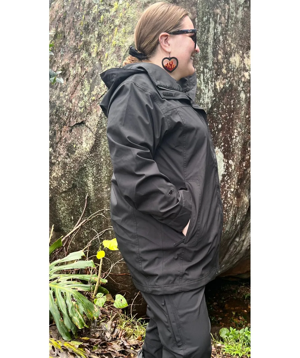 Cartel Seattle Stretch Shell Jacket Black Women's Plus Sizes 20 - 30