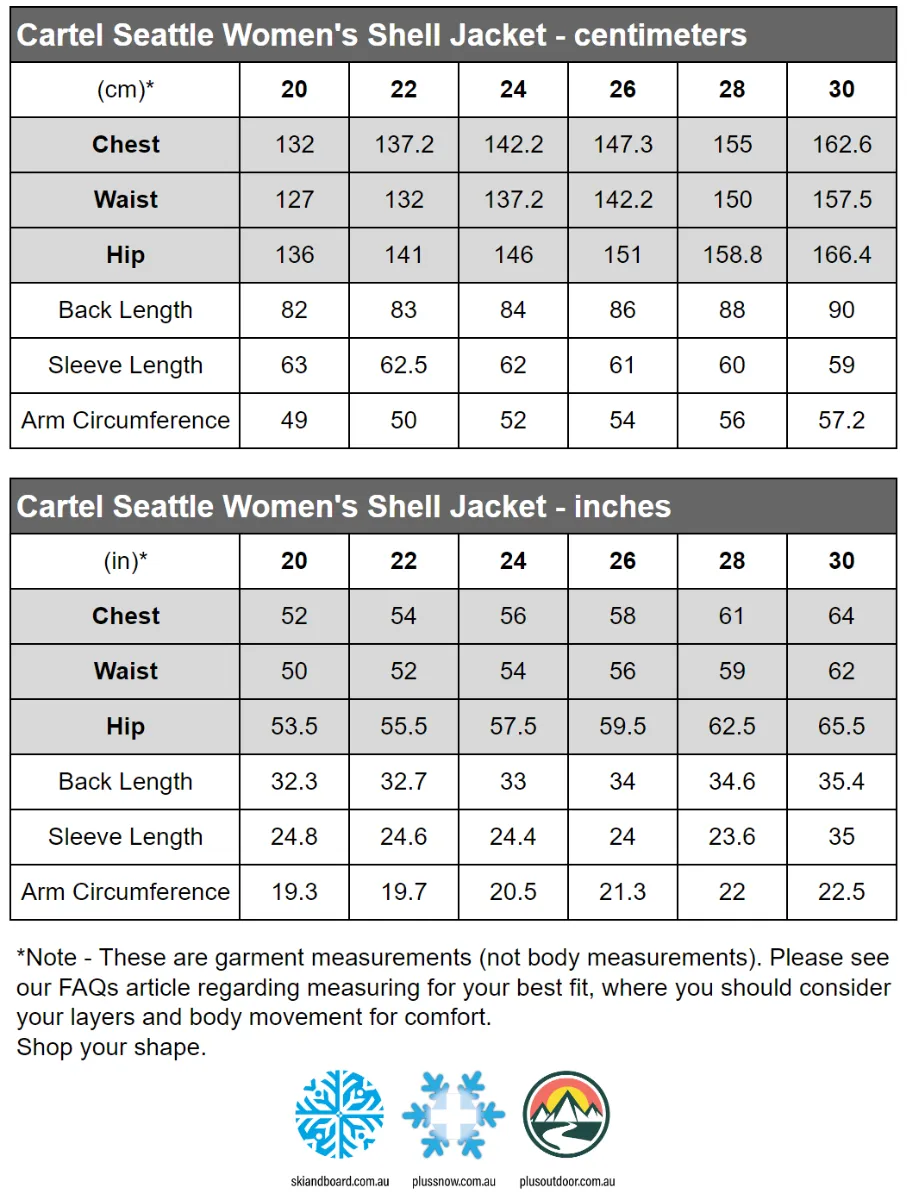 Cartel Seattle Stretch Shell Jacket Cherry Ripe Womens Plus Size 20