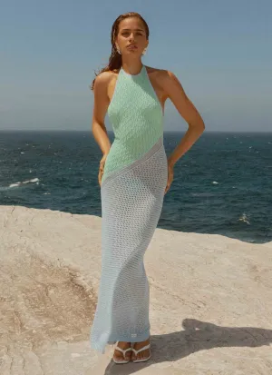 Caspa Crochet Maxi Dress - Multi Rooftop Bar