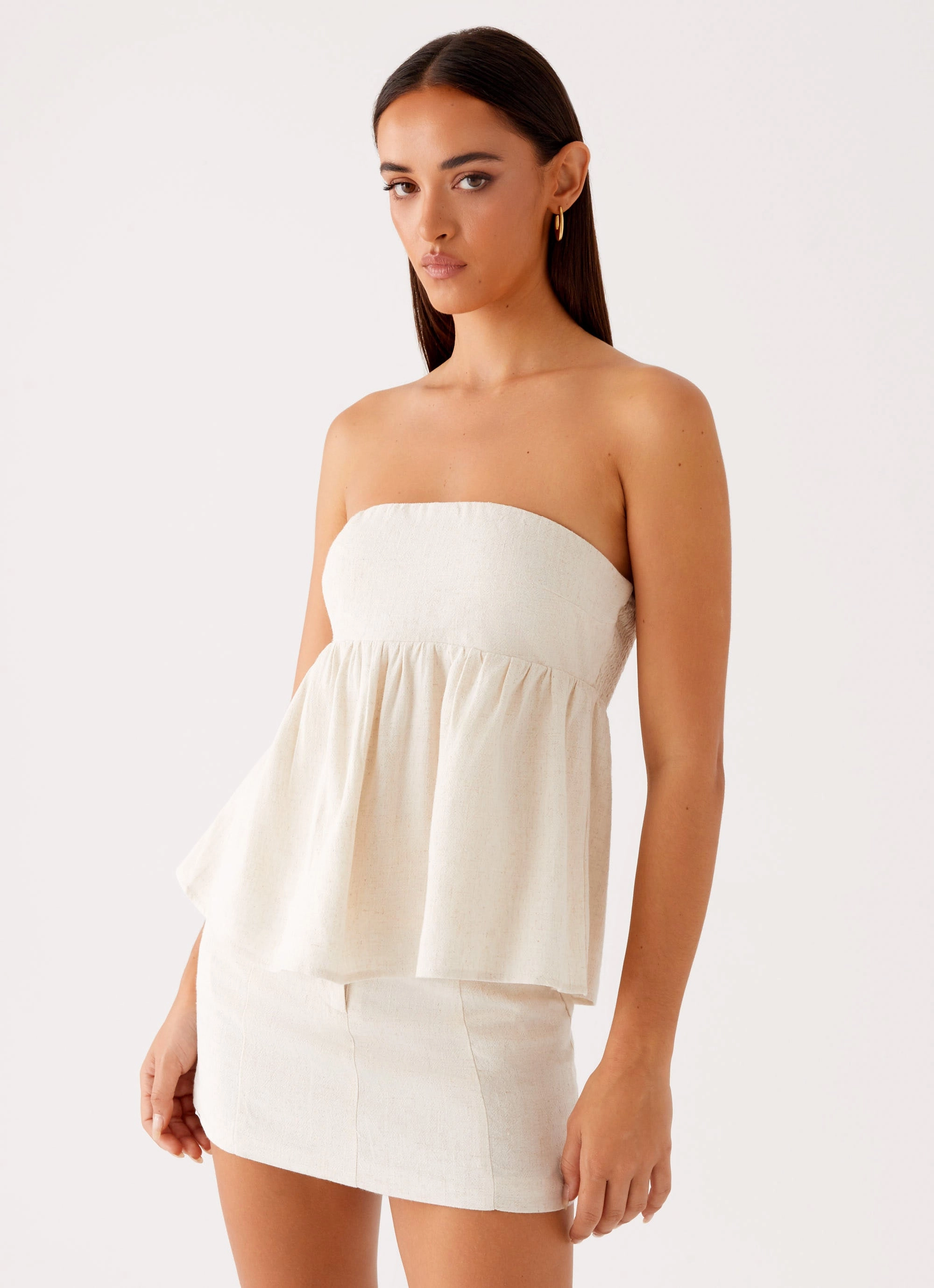 Cassie Tube Top - Oat FrayResistant Fabric Casual Sweater