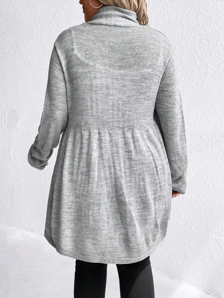 Casual Front Open Cardigan Sweater