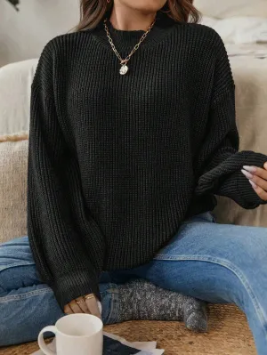 Casual Stand Collar Sweater