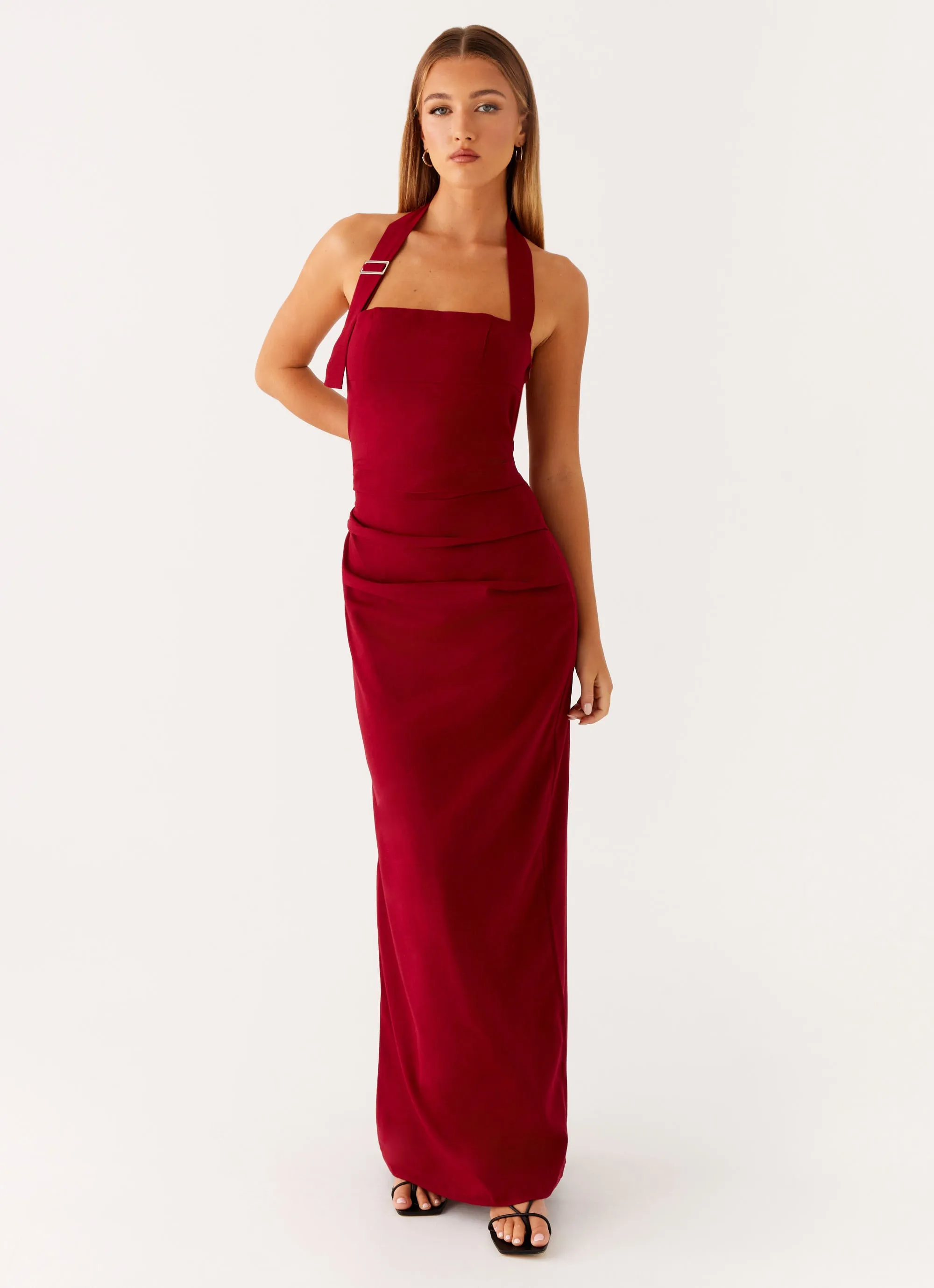 Rumour Has it Maxi Dress - Red youth trend