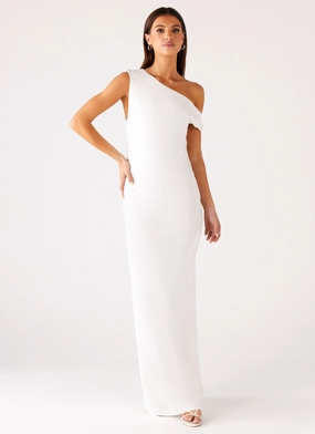 Mckenna Maxi Dress - White Luxe style Layer Base