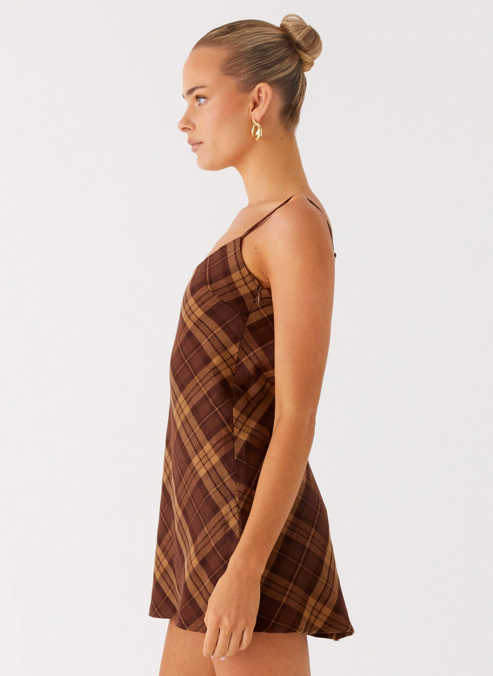 Cafe Vibe Day-to-evening dress Radio Star Mini Dress - Plaid