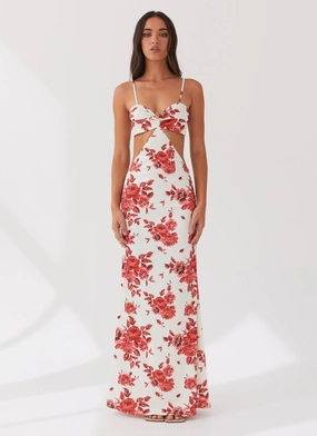 Rosie Satin Maxi Dress - Rosa Floria All Season Style