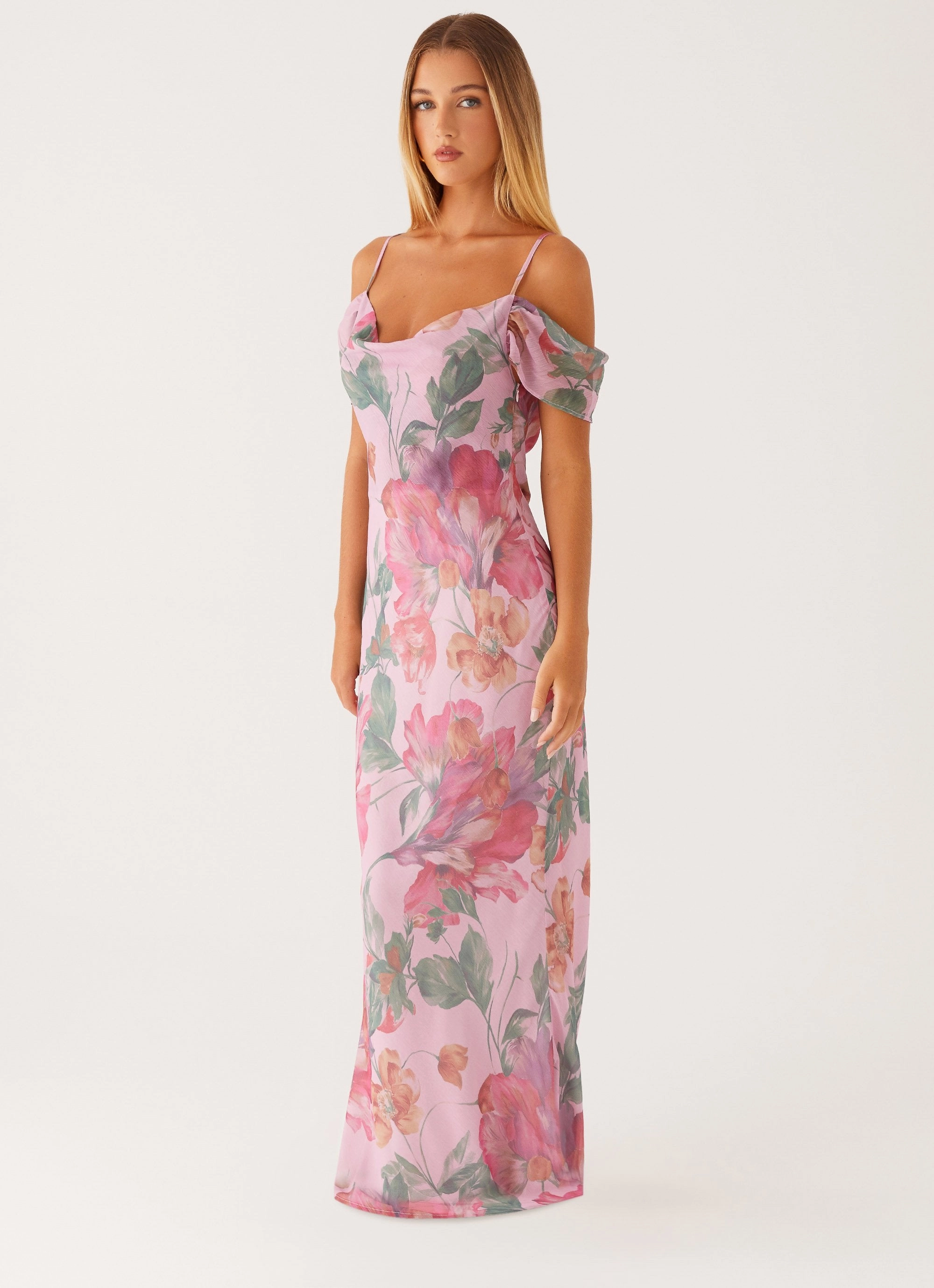 Lux Look Seline Maxi Dress - Pink Floral