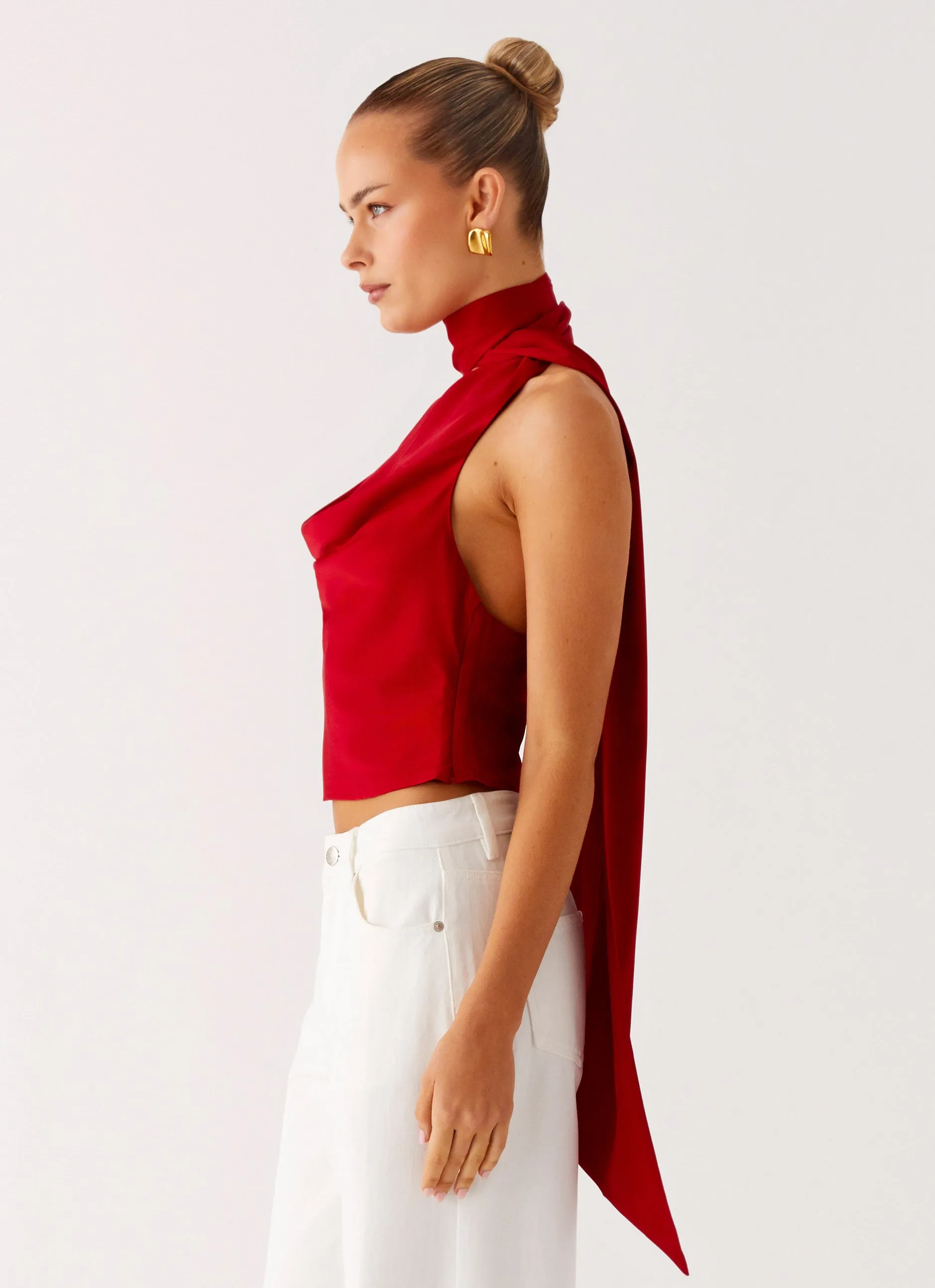 Catching Feelings Top - Red Everyday Comfort Fit