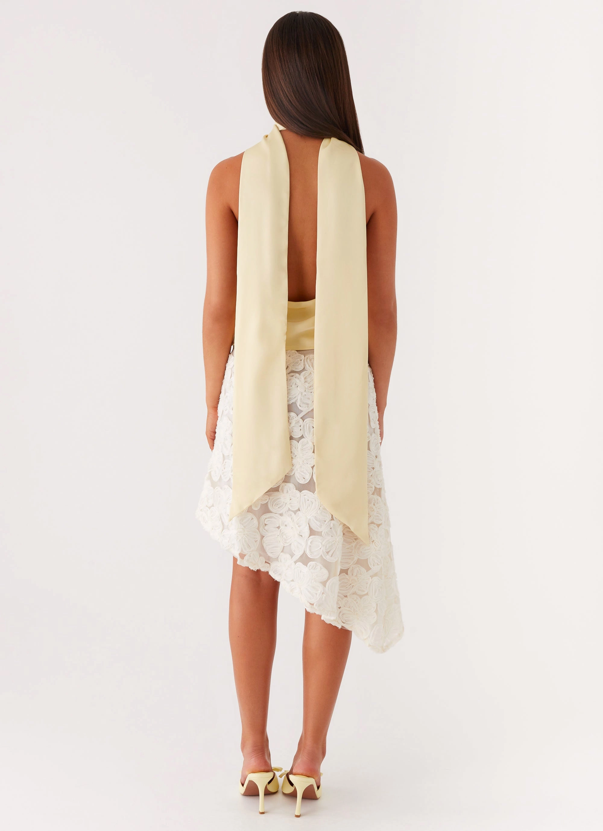 Catching Feelings Top - Yellow Formal Blouse