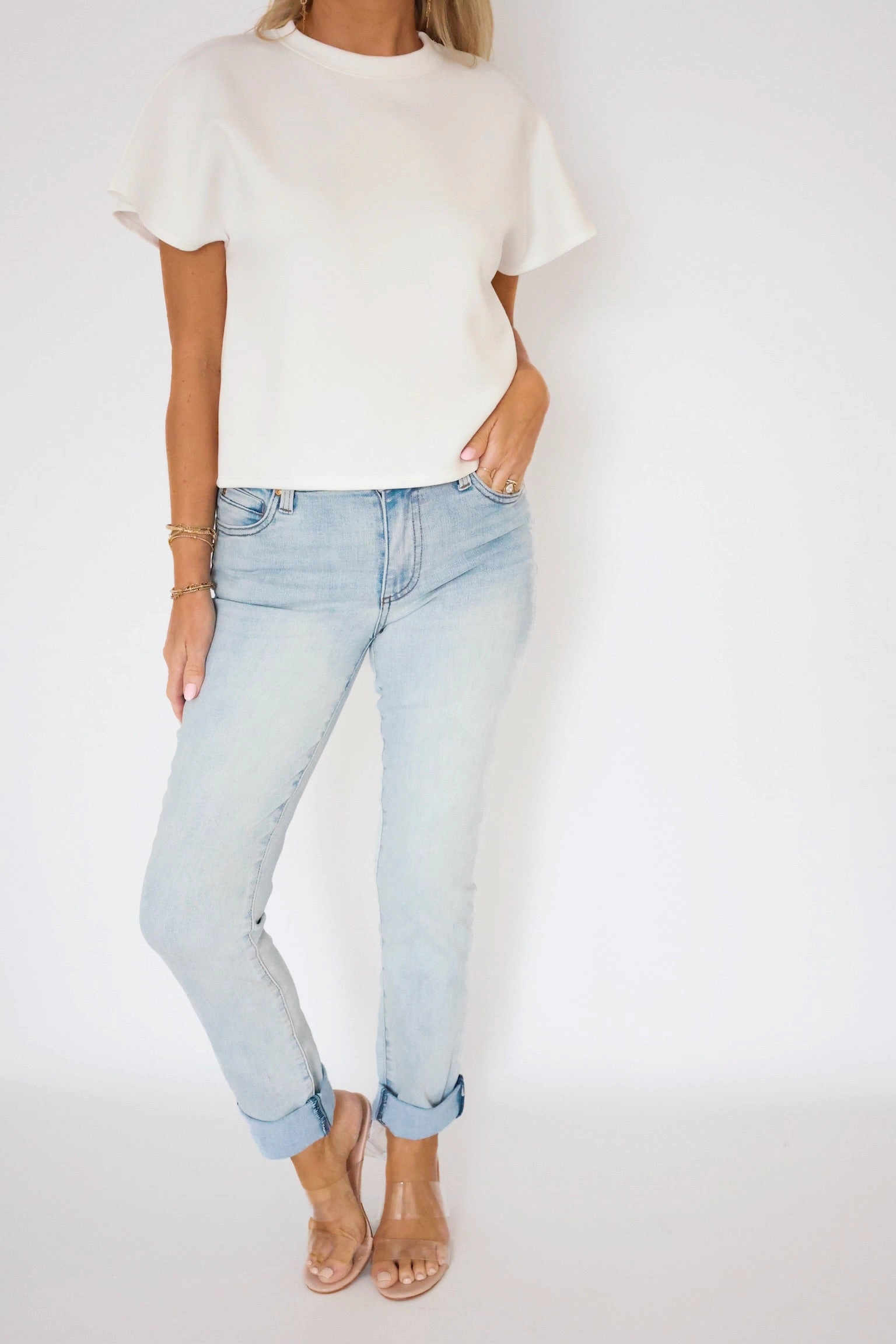 Catherin Boyfriend Jean - Light Base EcoFriendly Material