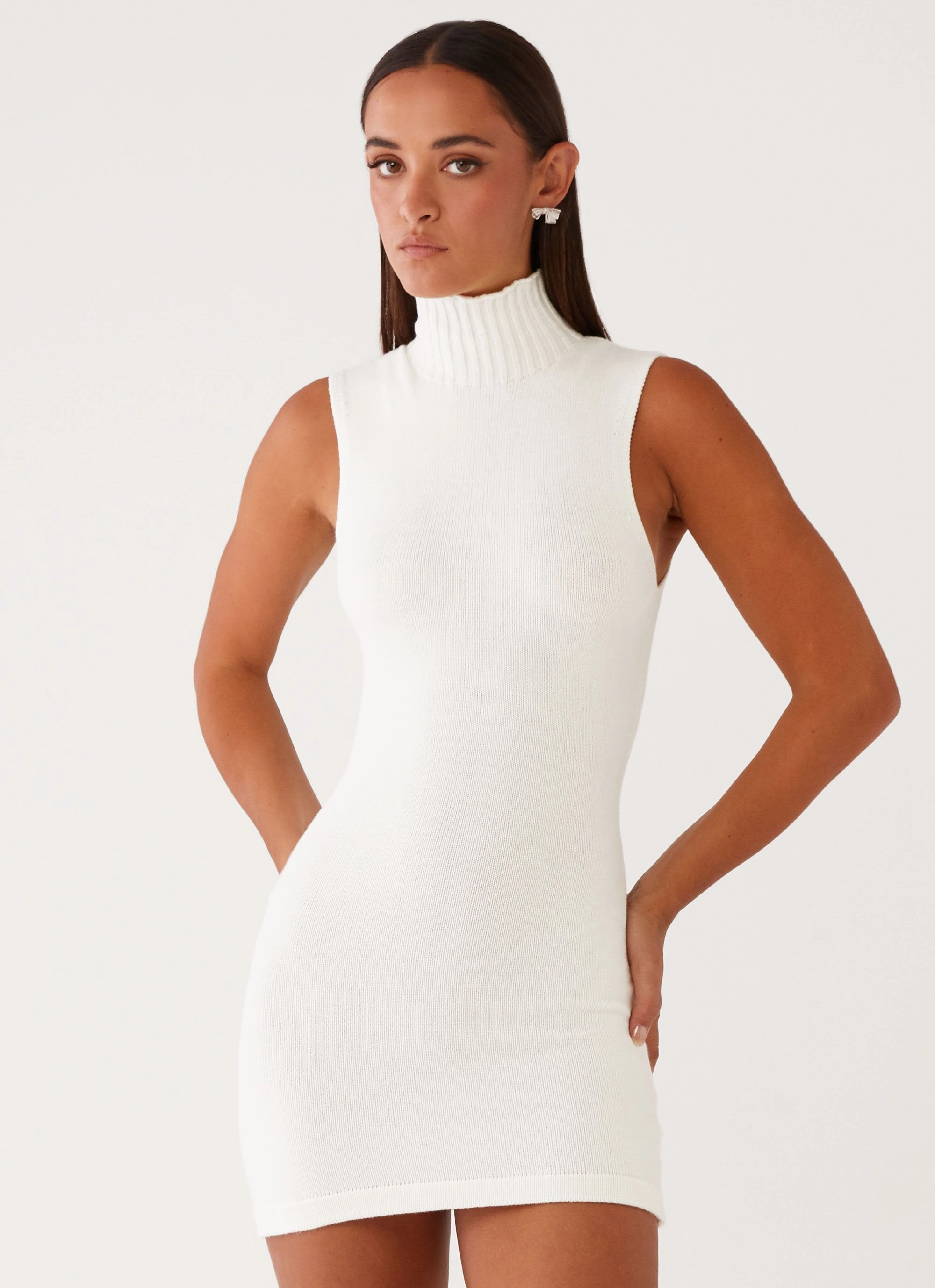 Cece Mini Dress - Ivory Festive Mood