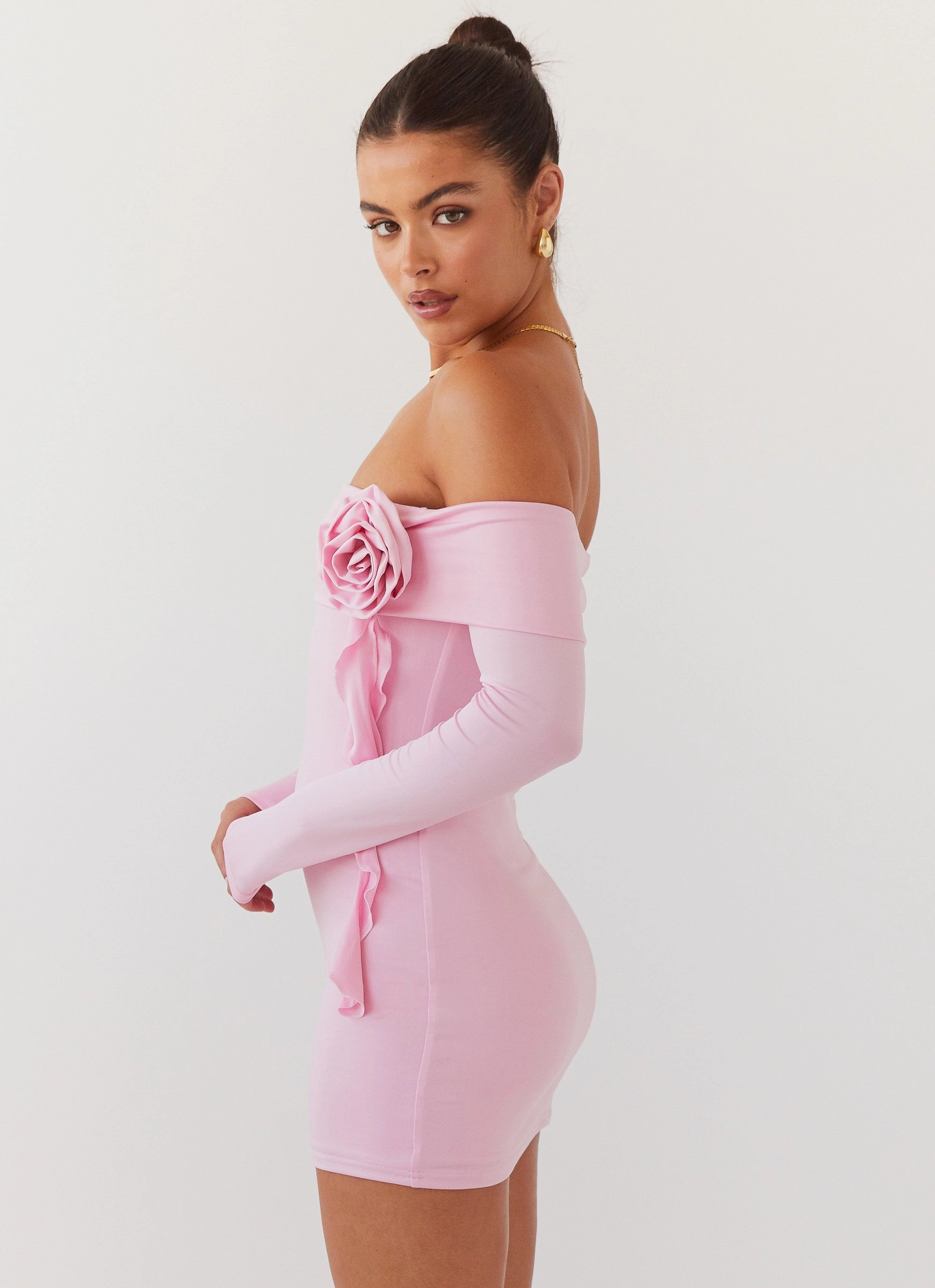 Cecilia Rose Mini Dress - Candy Chic Ensemble