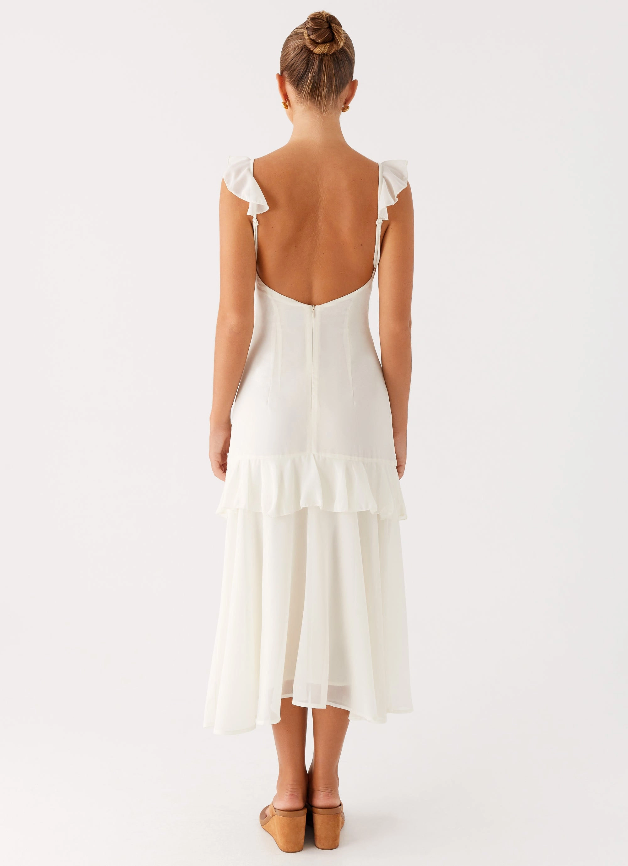 Celie Midi Dress - Ivory Light and Comfortable Wear