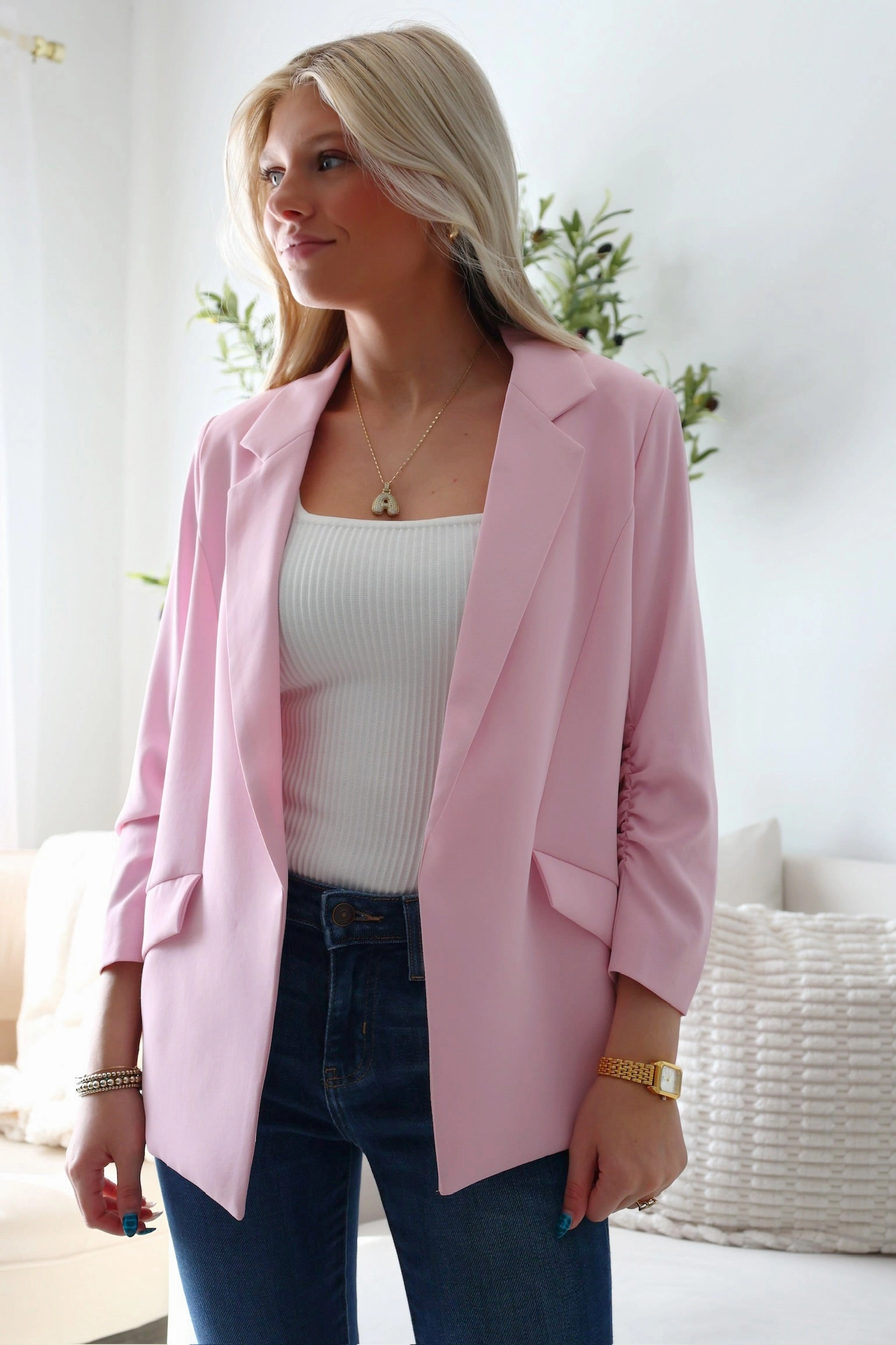 Boardroom Blazer- Pink Sorbet AllPurposeWear