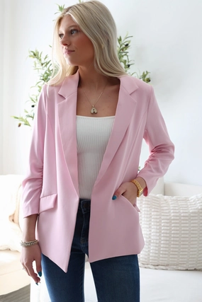 Boardroom Blazer- Pink Sorbet EasyClean