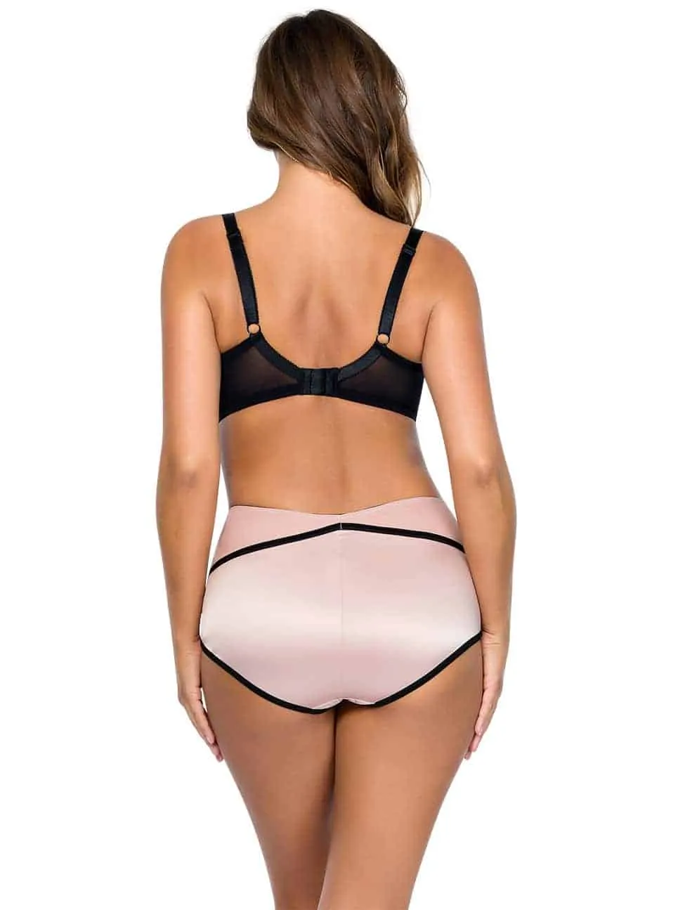 CHARLOTTE PADDED BRA – DUSTY ROSE W BLACK – 6901