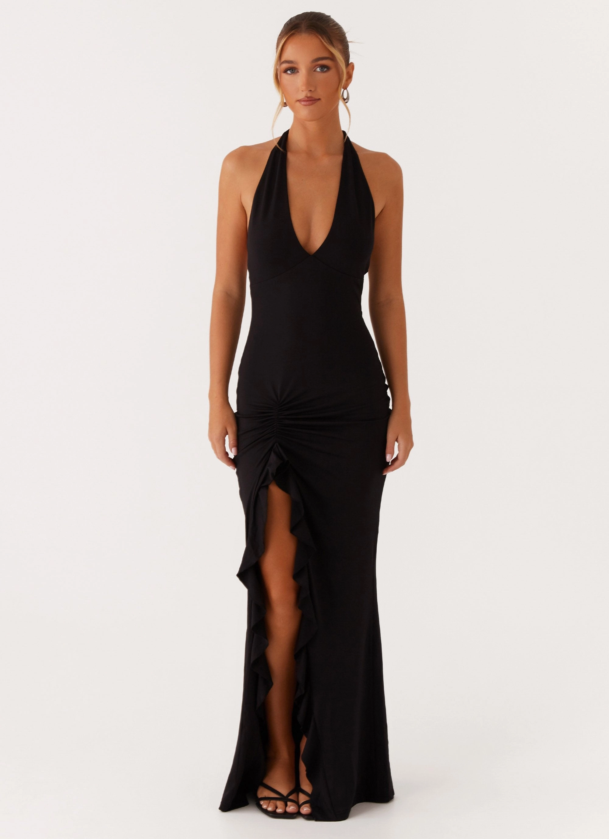 Charmed By You Maxi Dress - Black Chic beachwear dress