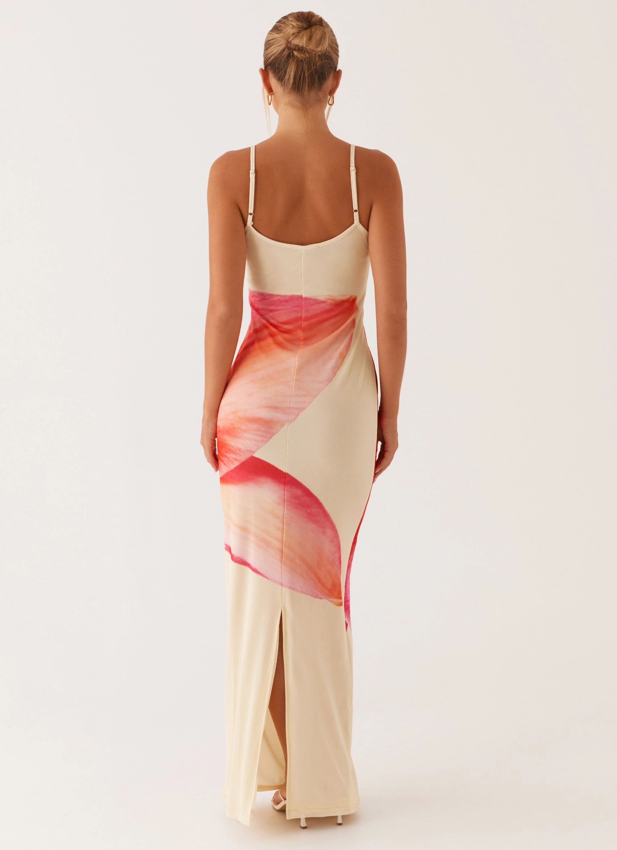 Bad News Mesh Maxi Dress - Yellow Floral Chic and Flattering Sophisticated Style