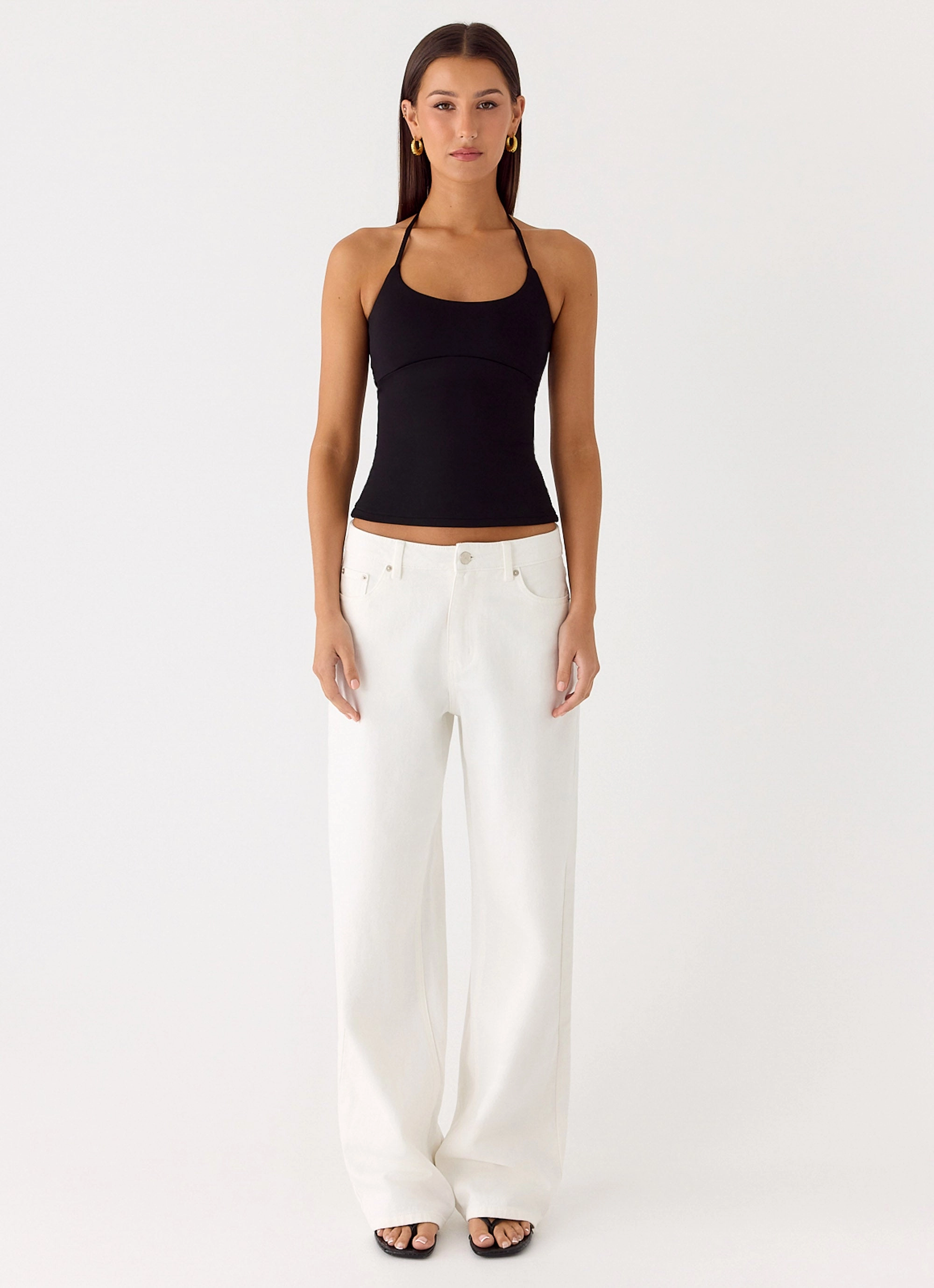 Relaxed Design Chauncey Halter Top - Black