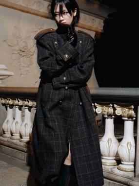 Checked Wool Overcoat Checked Wool Overcoat