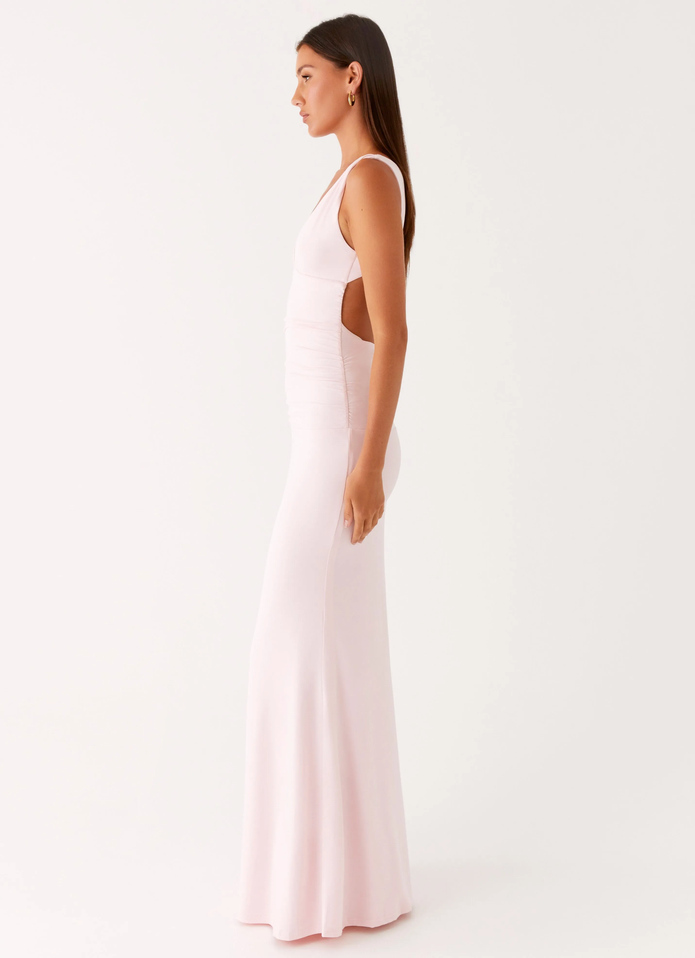 Cherry Sky Maxi Dress - Baby Pink Iconic look High-End Fashion