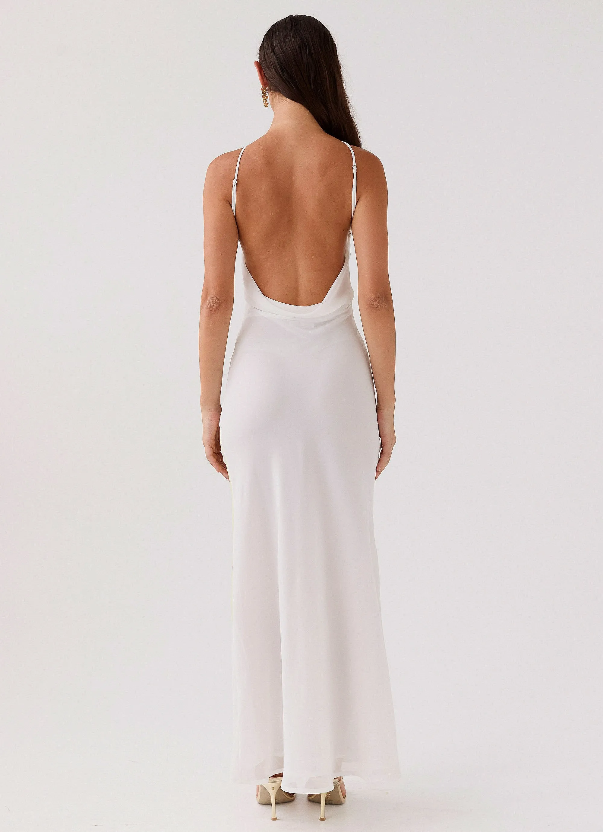 Blossom Hearts Maxi Dress - Hydrangea holiday season Monochrome Palette