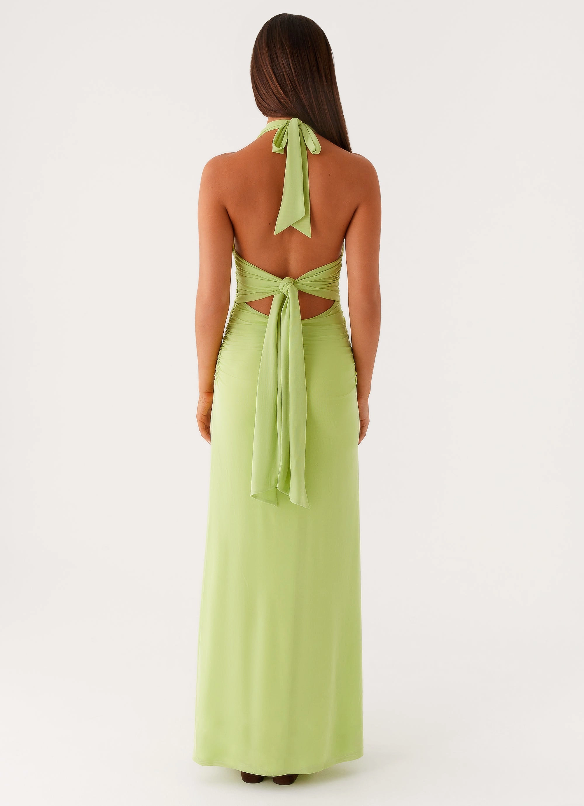 Romantic Soft Kerrie Maxi Dress - Lime