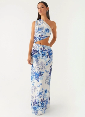 Chic Everyday Wear All Summer Long Maxi Dress - Serene Sky Floral All Summer Long Maxi Dress - Serene Sky Floral Layer Safe