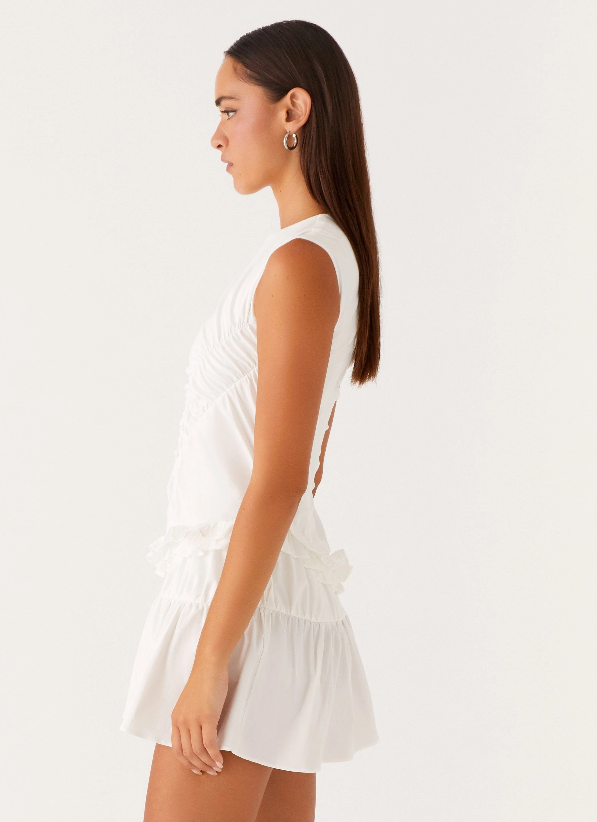 Anders Mini Dress - White Functional Layer