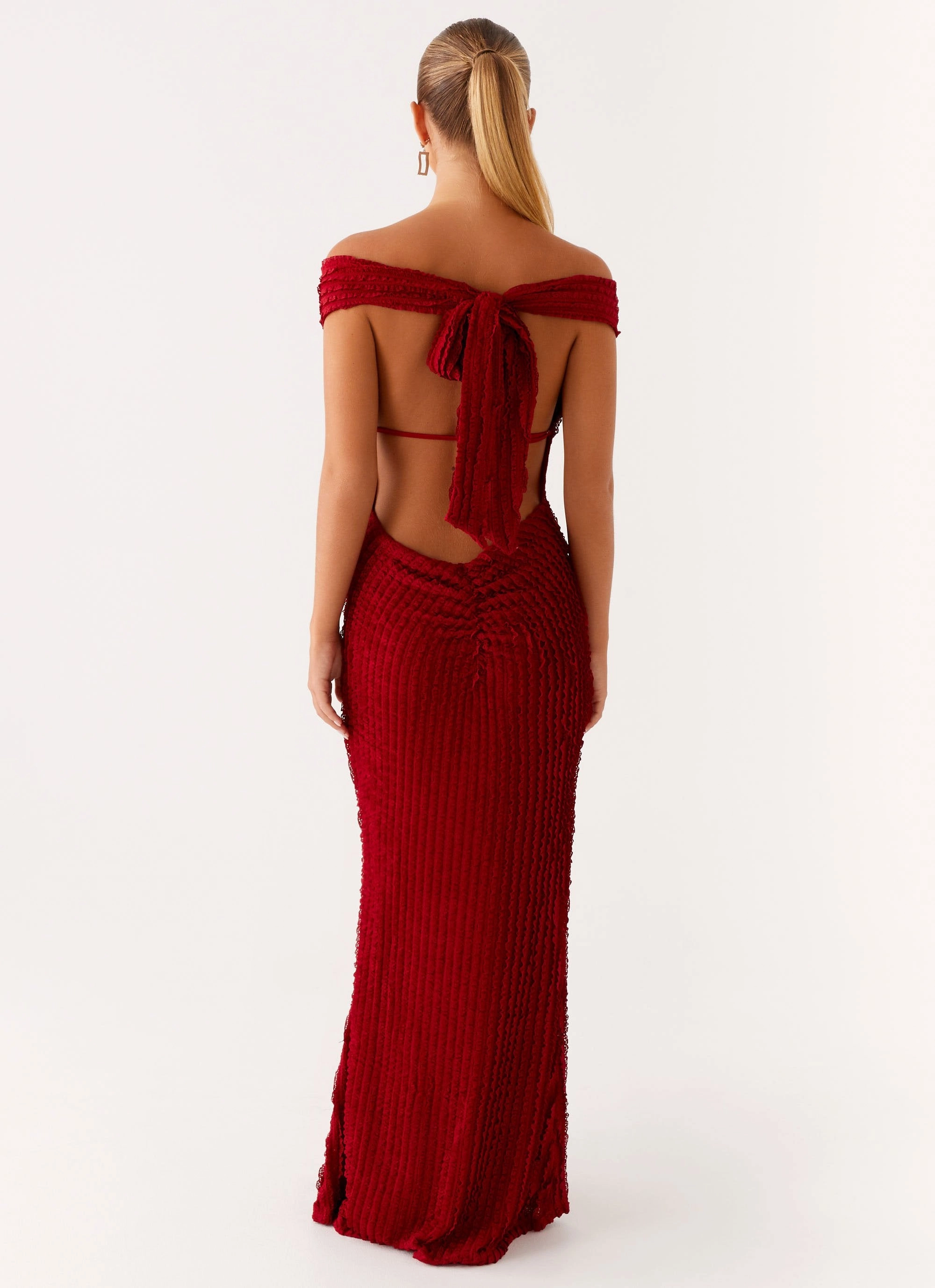 Chantelle Maxi Dress - Red Soft Comfort Layer Base
