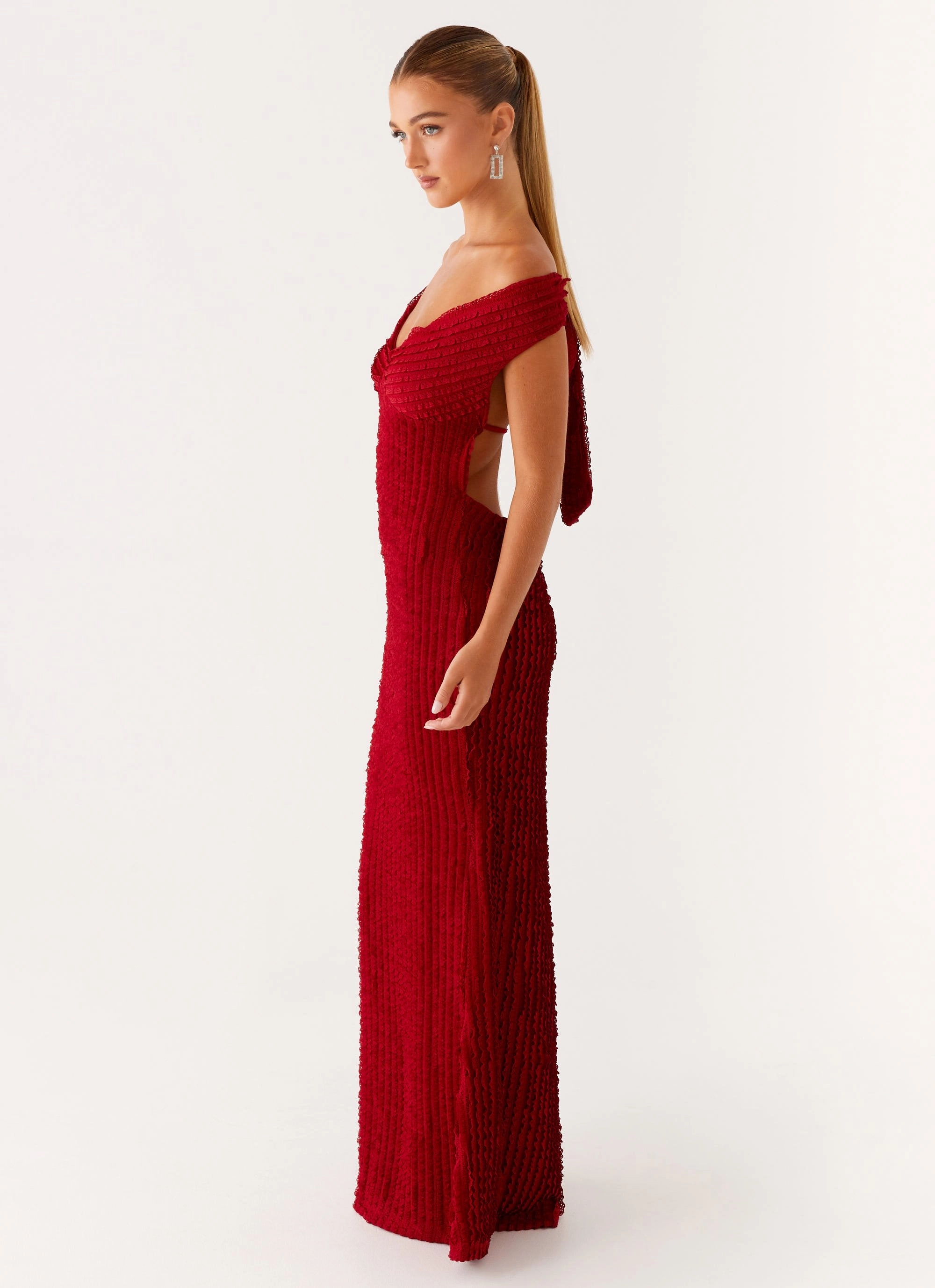 Trendy Cut Casual Vibes Chantelle Maxi Dress - Red