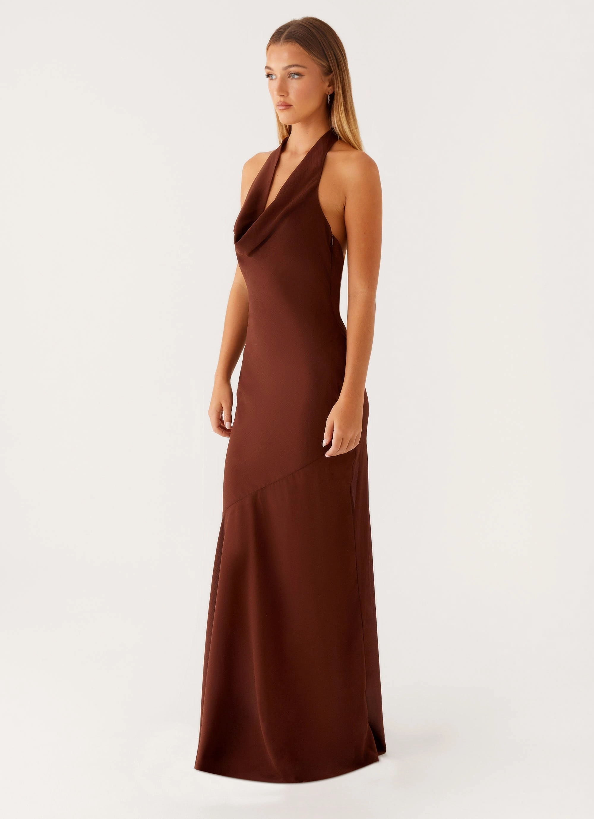 Low Maintenance Sullivan Maxi Dress - Chocolate