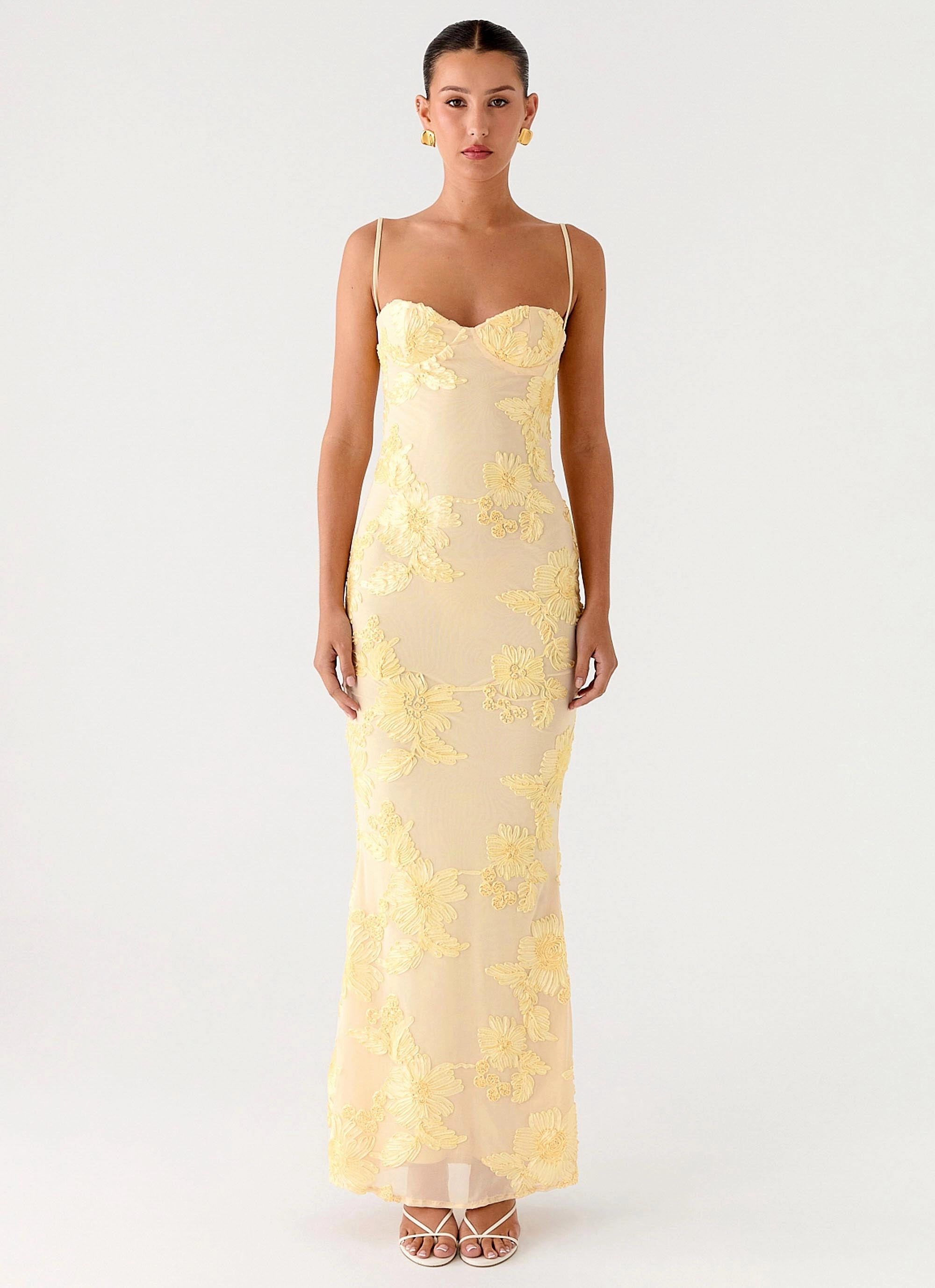 That Girl Maxi Dress - Lemon Fall Ready Feminine Movement